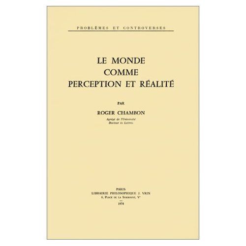 Emprunter LE MONDE COMME PERCEPTION ET REALITE livre
