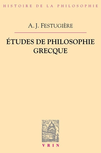 Emprunter ETUDES DE PHILOSOPHIE GRECQUE livre