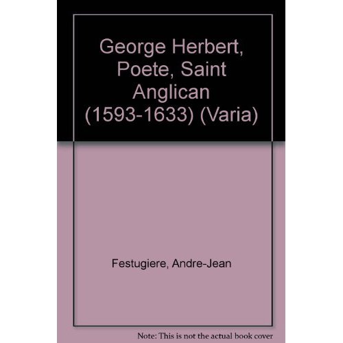 Emprunter GEORGE HERBERT, POETE ET SAINT ANGLICAN (1593-1633) livre