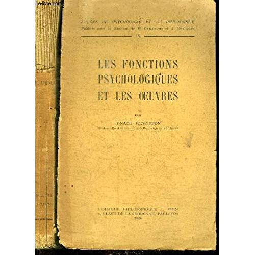 Emprunter LES FONCTIONS PSYCHOLOGIQUES ET LES OEUVRES livre