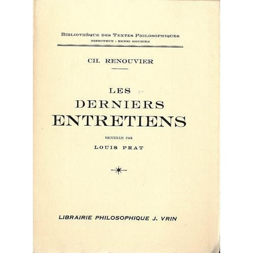 Emprunter LES DERNIERS ENTRETIENS livre