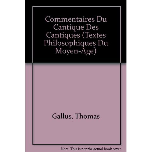 Emprunter COMMENTAIRES DU CANTIQUE DES CANTIQUES livre