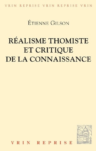Emprunter REALISME THOMISTE ET CRITIQUE DE LA CONNAISSANCE livre