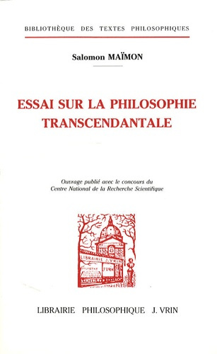 Emprunter ESSAI SUR LA PHILOSOPHIE TRANSCENDANTALE livre