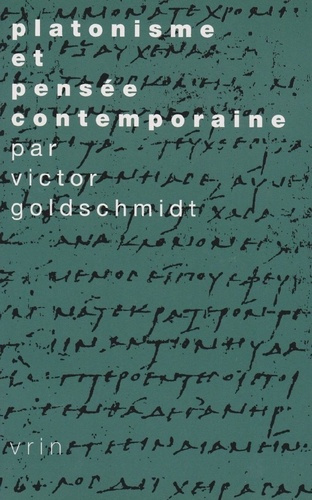 Emprunter PLATONISME ET PENSEE CONTEMPORAINE livre