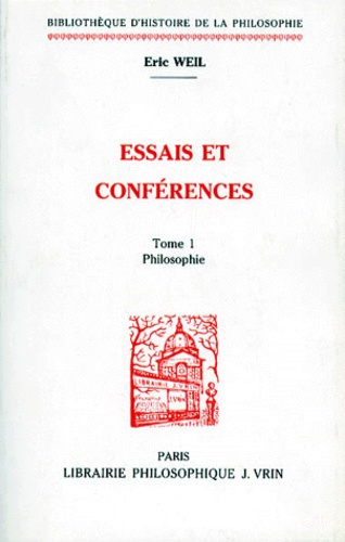 Emprunter ESSAIS ET CONFERENCES T 1, PHILOSOPHIE livre