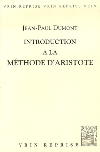 Emprunter INTRODUCTION PHILOSOPHIQUE A LA METHODE D'ARISTOTE livre