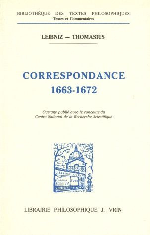 Emprunter CORRESPONDANCE AVEC THOMASIUS livre