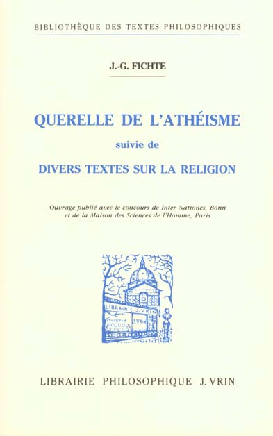 Emprunter LA QUERELLE DE L'ATHEISME ET DIVERS TEXTES SUR LA RELIGION livre