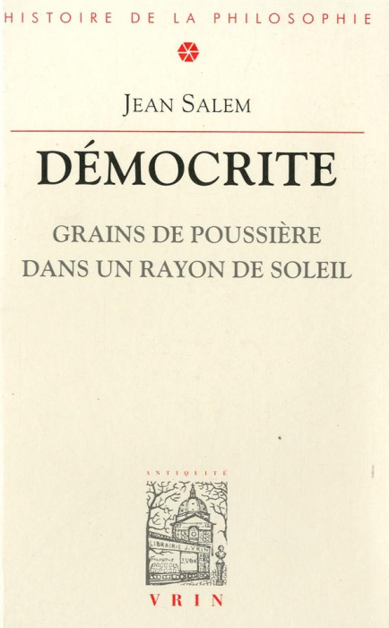 Emprunter DEMOCRITE GRAINS DE POUSSIERE DANS UN RAYON DE SOLEIL livre