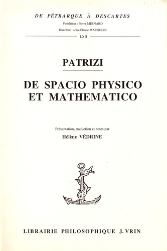 Emprunter DE SPACIO PHYSICO E MATHEMATICO livre