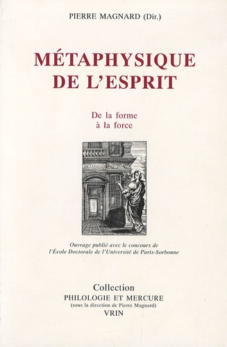 Emprunter METAPHYSIQUE DE L ESPRIT DE LA FORME A LA FORCE livre