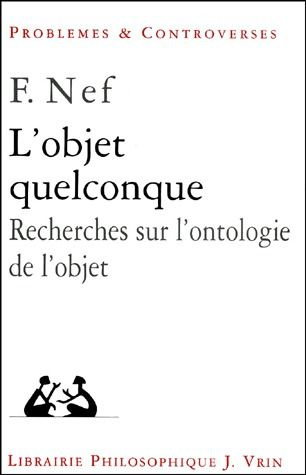 Emprunter L'OBJET QUELCONQUE RECHERCHES SUR L'ONTOLOGIE DE L'OBJET livre