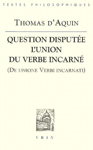 Emprunter QUESTION DISPUTEE L'UNION DU VERBE INCARNE livre
