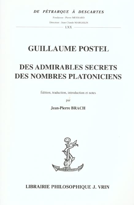 Emprunter DES ADMIRABLES SECRETS DES NOMBRES PLATONICIENS livre