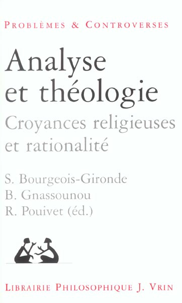Emprunter ANALYSE ET THEOLOGIE livre