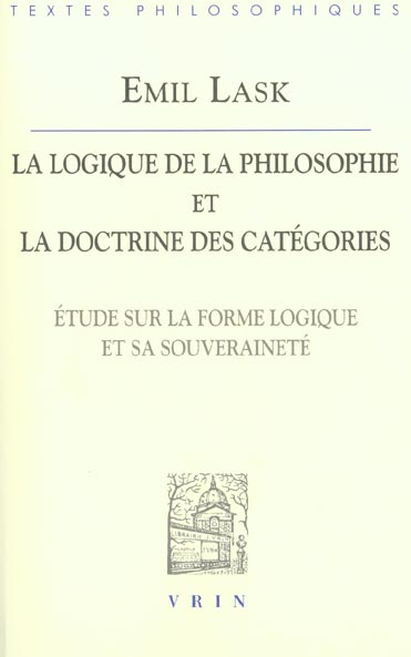 Emprunter LA LOGIQUE DE LA PHILOSOPHIE ET LA DOCTRINE DES CATEGORIES livre