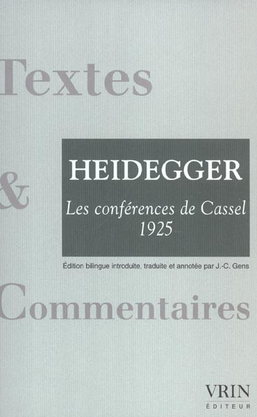 Emprunter Les conférences de Cassel (1925) précédées de la Correspondance Dilthey-Husserl (1911). / Edition bi livre