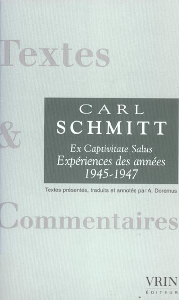 Emprunter EX CAPTIVITATE SALUS EXPERIENCES DES ANNEES 1947-1947 livre