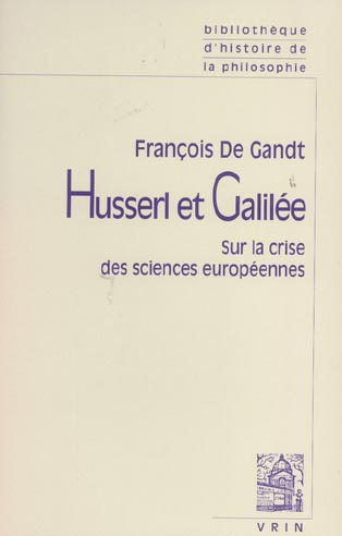 Emprunter HUSSERL ET GALILEE livre
