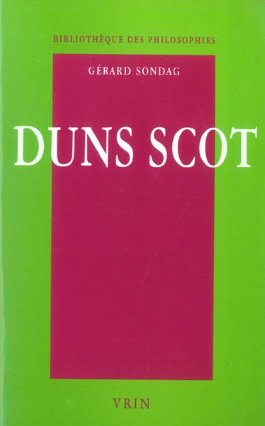 Emprunter DUNS SCOT LA METAPHYSIQUE DE LA SINGULARITE livre