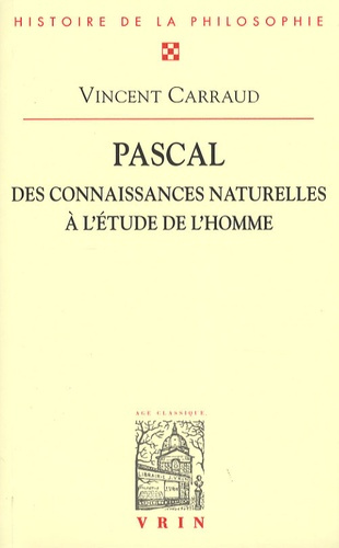 Emprunter PASCAL DES CONNAISSANCES NATURELLES A L ETUDE DE L HOMME livre