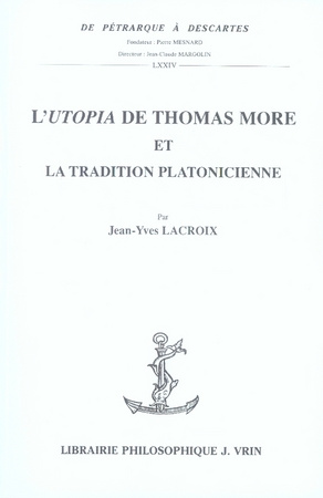 Emprunter L UTOPIA DE THOMAS MORE ET LA TRADITION PLATONICIENNE livre