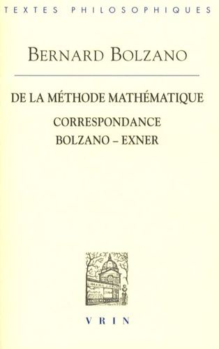 Emprunter DE LA METHODE MATHEMATIQUE ET LA CORRESPONDANCE AVEC EXNER livre