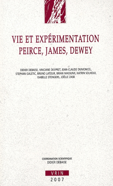 Emprunter VIE ET EXPERIMENTATION PEIRCE, JAMES, DEWEY livre