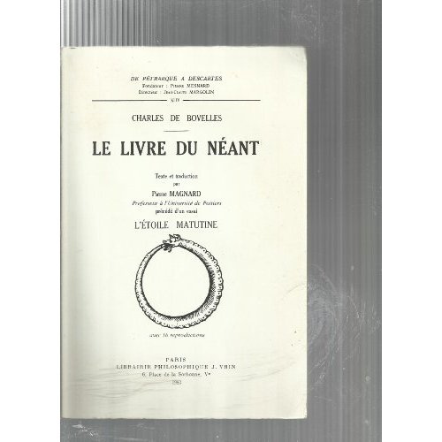 Emprunter LE LIVRE DU NEANT, PRECEDE D'UN ESSAI L'ETOILE MATUTINE livre