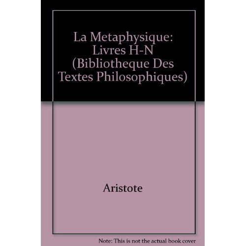 Emprunter LA METAPHYSIQUE T 2, LIVRES H-N livre