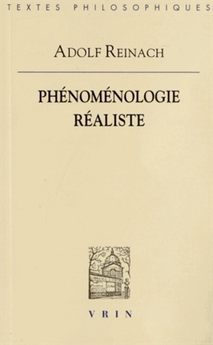 Emprunter PHENOMENOLOGIE REALISTE livre