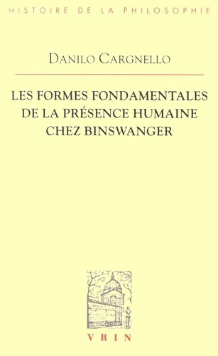 Emprunter LES FORMES FONDAMENTALES DE LA PRESENCE HUMAINE CHEZ BINSWANGER livre