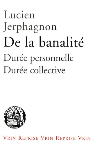 Emprunter DE LA BANALITE DUREE PERSONNELLE, DUREE COLLECTIVE livre