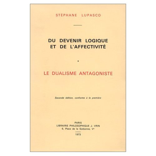 Emprunter DU DEVENIR LOGIQUE ET DE L'AFFECTIVITE livre