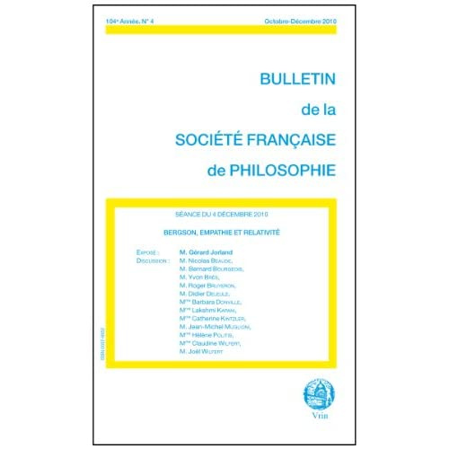 Emprunter BERGSON EMPATHIE ET RELATIVITE livre