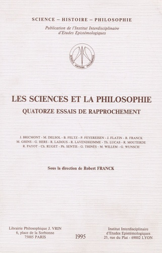 Emprunter LES SCIENCES ET LA PHILOSOPHIE. QUATORZE ESSAIS DE RAPPROCHEMENT livre