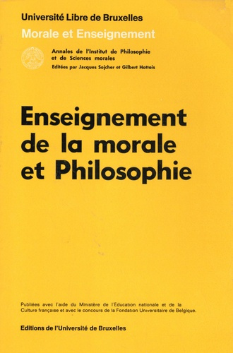 Emprunter ANN UNIV BRUXELLES 1979, ENSEIGNEMENT DE LA MORALE ET PHILOSOPHIE livre