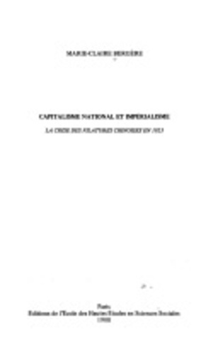 Emprunter Capitalisme national et impérialisme. La crise des filatures chinoises en 1923 livre