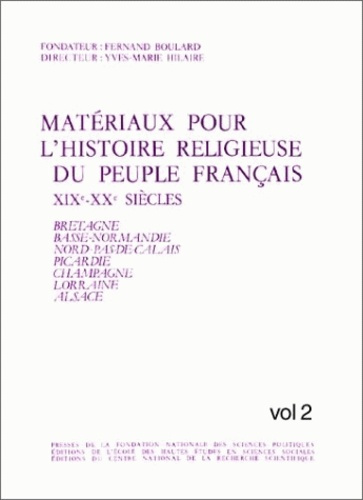 Emprunter Matériaux pour l'histoire religieuse du peuple français, 19e-20e siècles. Tome 2, Bretagne, Basse-No livre