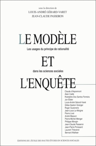 Emprunter Le modèle et l'enquête. Les usages du principe de rationalité dans les sciences sociales livre