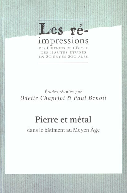 Emprunter Pierre et métal dans le bâtiment au Moyen Age livre