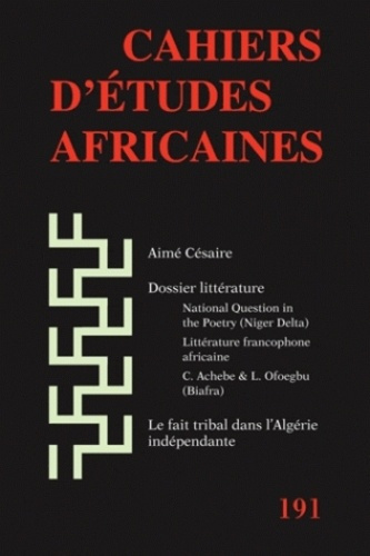 Emprunter Cahiers d'études africaines N° 191/2008 : Littérature livre