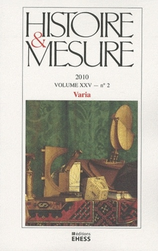 Emprunter Histoire & Mesure Volume 25 N° 2/2010 : Varia livre
