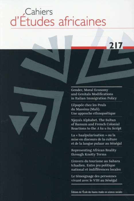 Emprunter Cahiers d’études africaines 217 livre