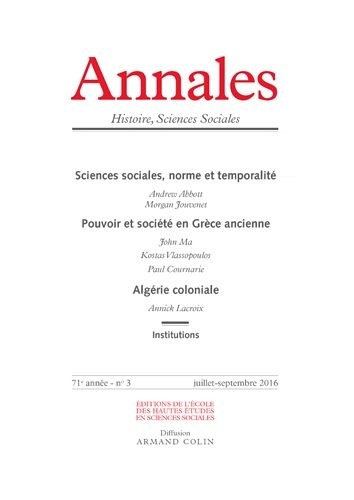 Emprunter Annales Histoire, Sciences Sociales N° 2016/3 livre
