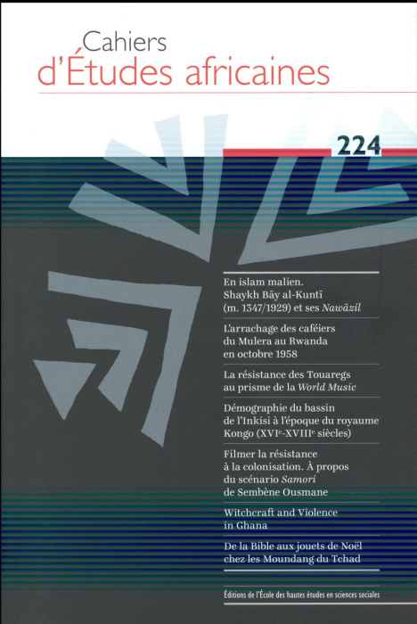 Emprunter Cahiers d'études africaines N° 224 livre
