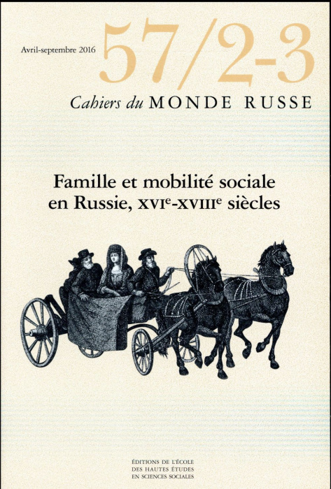 Emprunter CAHIERS DU MONDE RUSSE 57/2-3 - FAMILLE ET MOBILITE SOCIALE livre