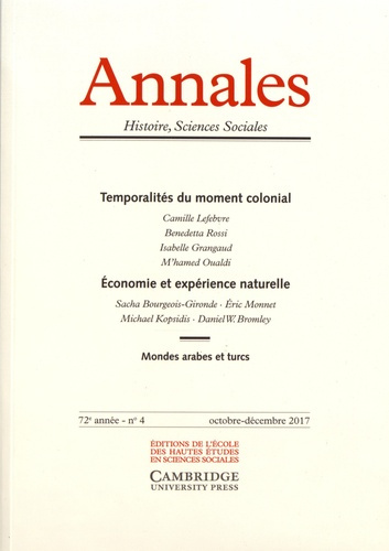 Emprunter Annales Histoire, Sciences Sociales N° 4, octobre-décembre 2017 livre