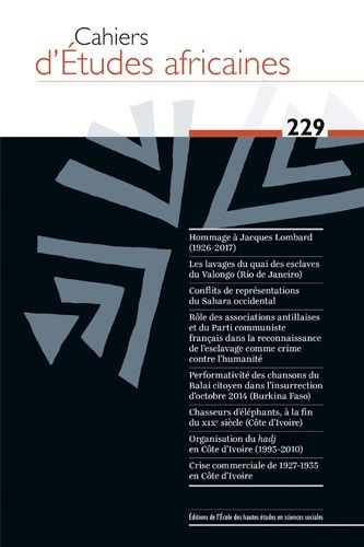 Emprunter Cahiers d'études africaines N° 229/2018 livre